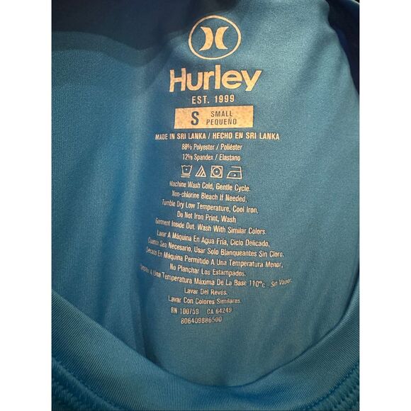 Hurley long sleeve swim sun shirt small - Picture 5 of 5